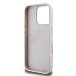 Кейс GUESS hardcase Leather 4G Triangle Strass GUHCP16XP4TDPP за iPhone 16 Pro Max розов