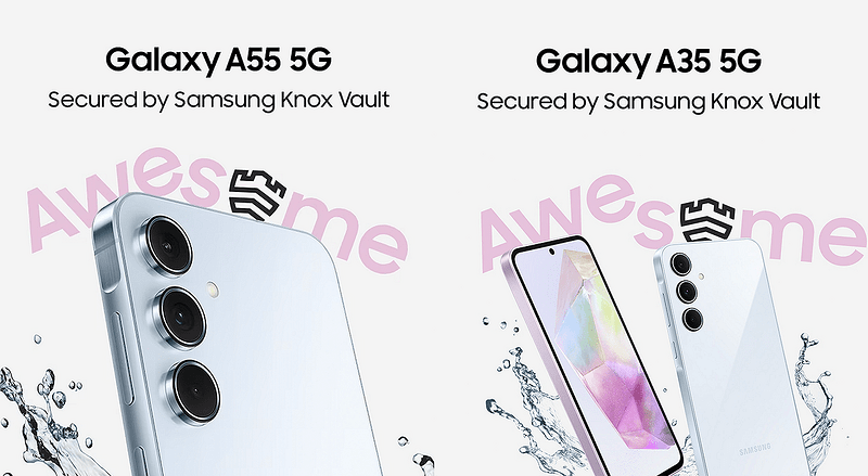 Samsung Galaxy A35 и A55 са вече тук, както и новите калъфи и протектори за тях
