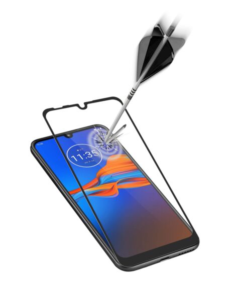 Закалено стъкло за Moto E6 Plus, Черно Закалено стъкло за Moto E6 Plus, Черно
