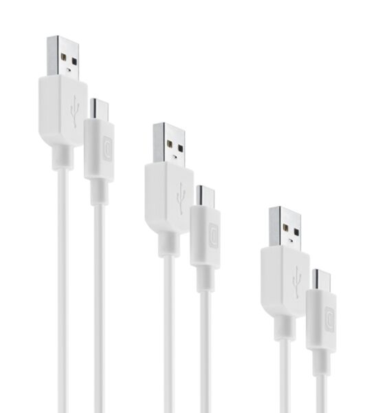 Пакет 3бр USB-C кабели, 15см/120см/200см Пакет 3бр USB-C кабели, 15см/120см/200см