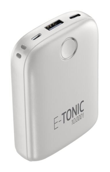 Външна батерия E-tonic HD, 10000mAh, Бяла Външна батерия E-tonic HD, 10000mAh, Бяла