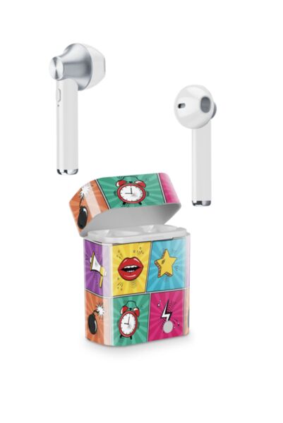 Bluetooth слушалки с кейс Music Sound, Mix, TWS Bluetooth слушалки с кейс Music Sound, Mix, TWS