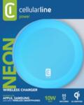 Безжично зарядно Qi Neon 10W, Синьо