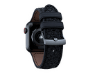 Каишка от кожа на сьомга Njord за Apple Watch 40/41 mm тъмно сива