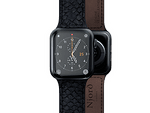 Каишка от кожа на сьомга Njord за Apple Watch 40/41 mm тъмно сива