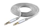 Аудио кабел Unique Design 3.5mm - 3.5mm, AUX, 1м, Сив