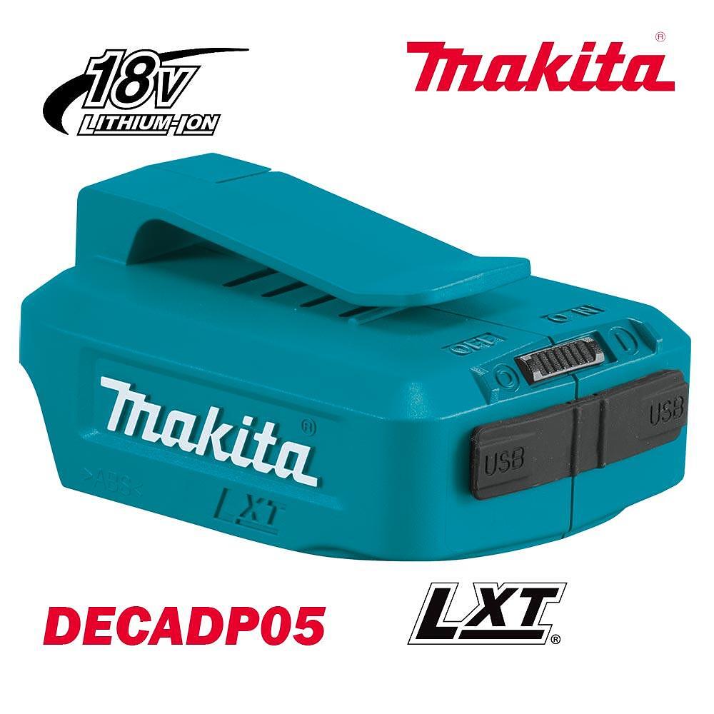 USB Адаптор за зареждане на батерии, 14.4V/18V, LXT, Makita DECADP05