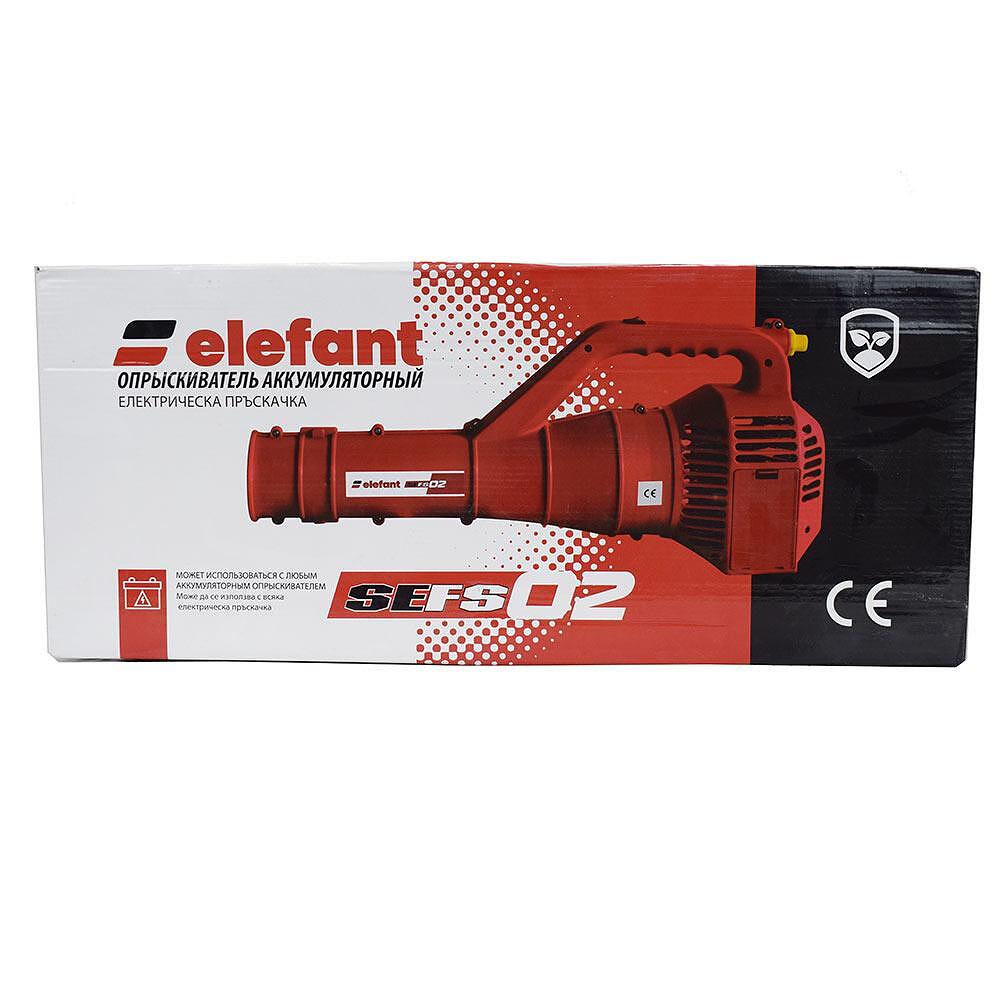 Електрически пулверизатор / разпръсквачка за работа с акумулаторна пръскачка, 12V, 55W, 5.5A, 14-16 м./с., Elefant SEFS02