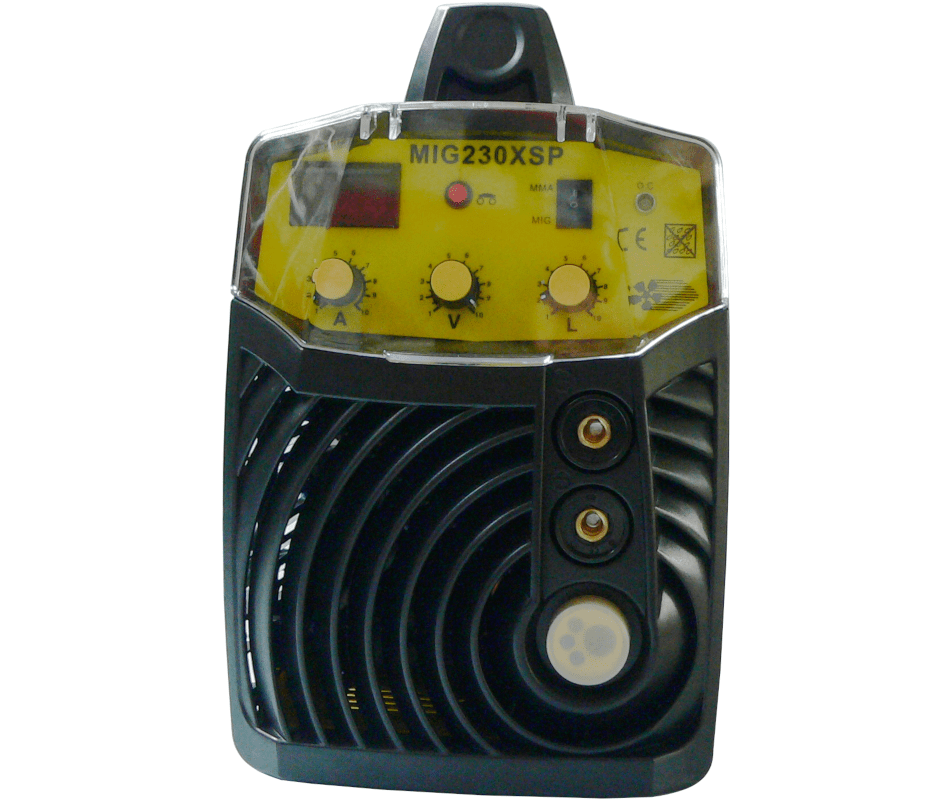 Телоподаващ апарат MIG/MMA-230XSP комплект с бутилка, редуцир вентил, заваръчен шлем, тел