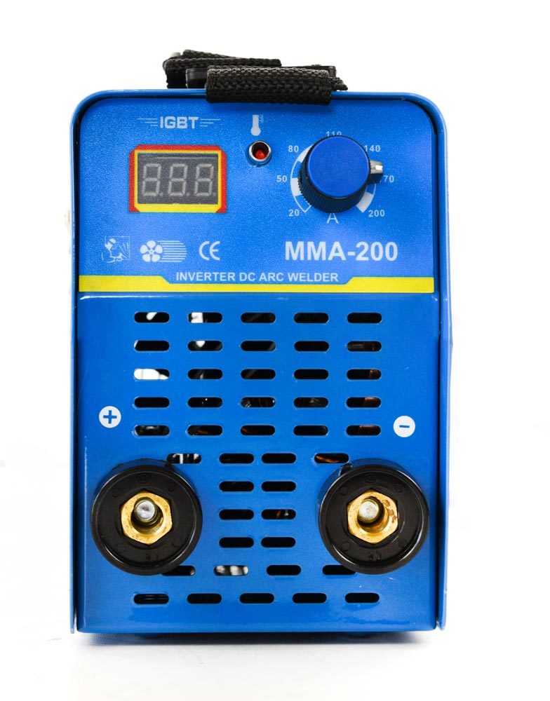 Електрожен инверторен Volt Electric ММА200NBD IGBT Technology с дисплей + Ъглошлайф Black & Decker BEG110
