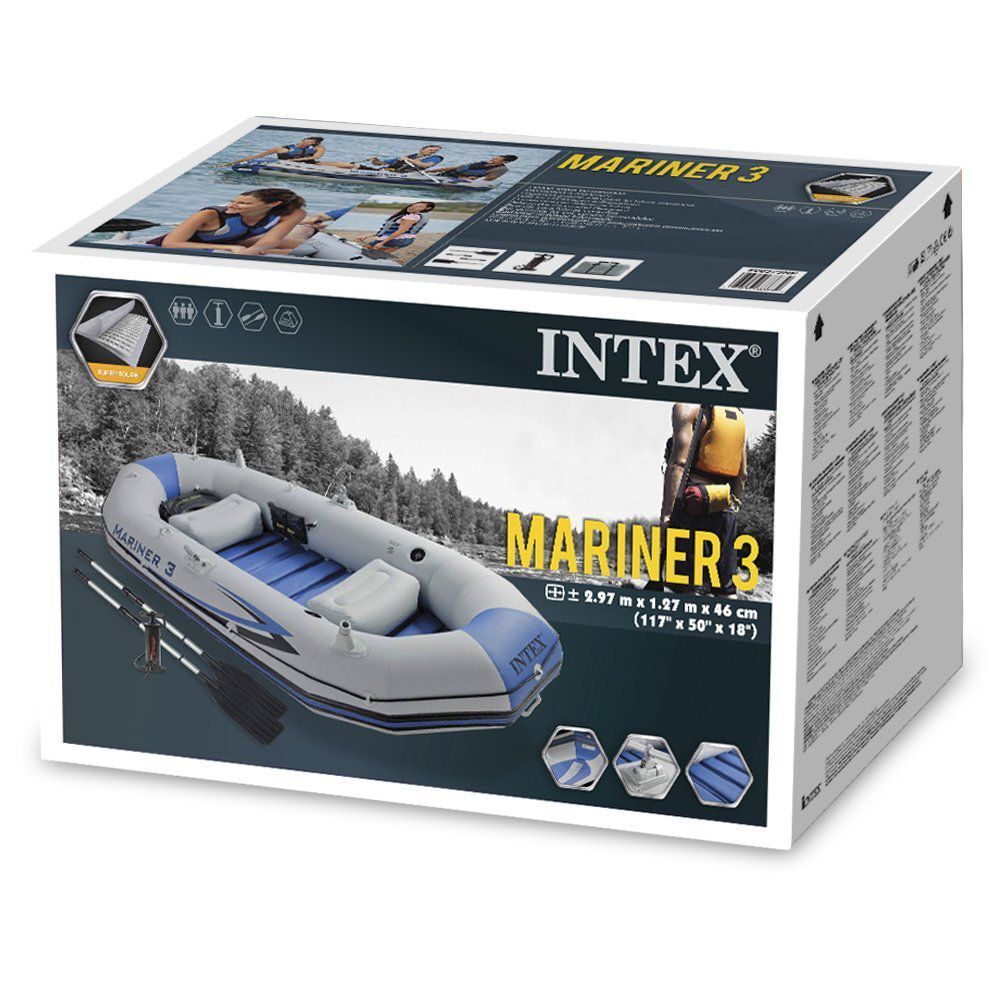 INTEX Mariner 3 надуваема лодка 297x127x46см