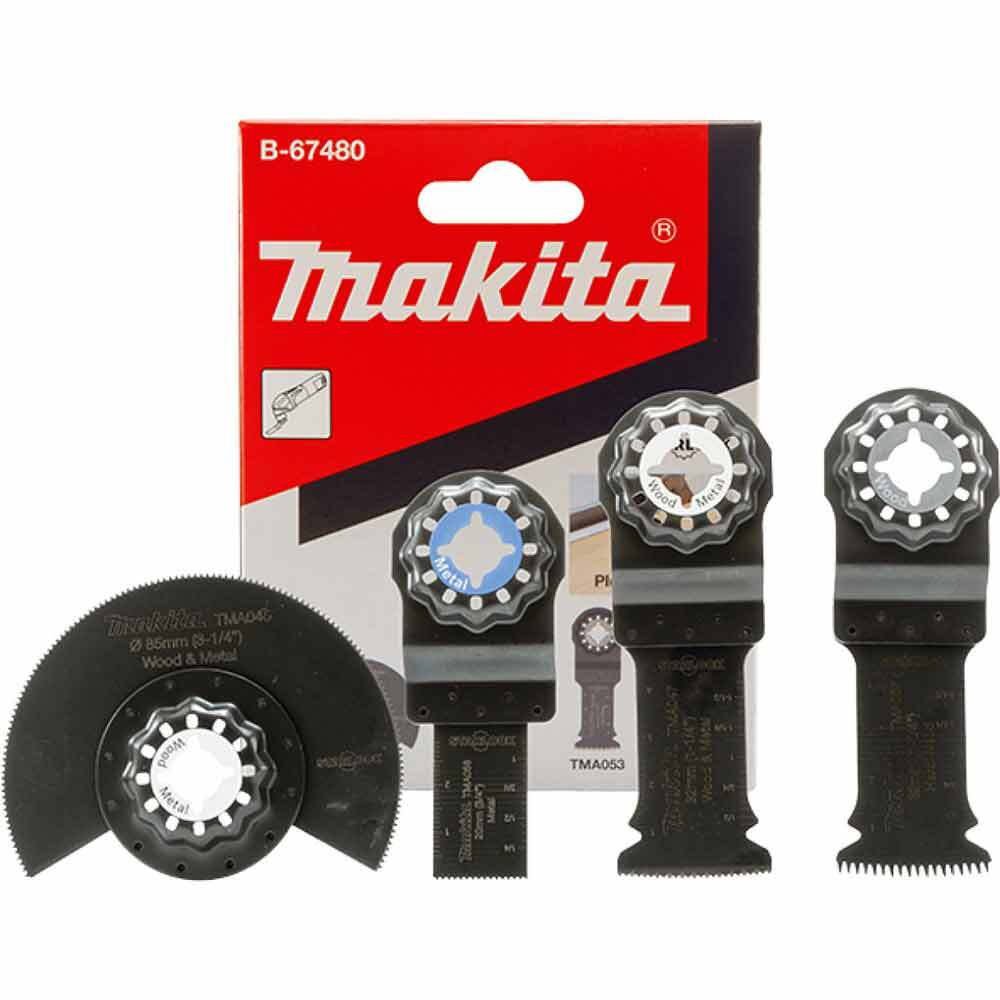 Комплект потапящи ножове Makita TM Starlock B-67480 за мултифункционален инструмент / осцилатор