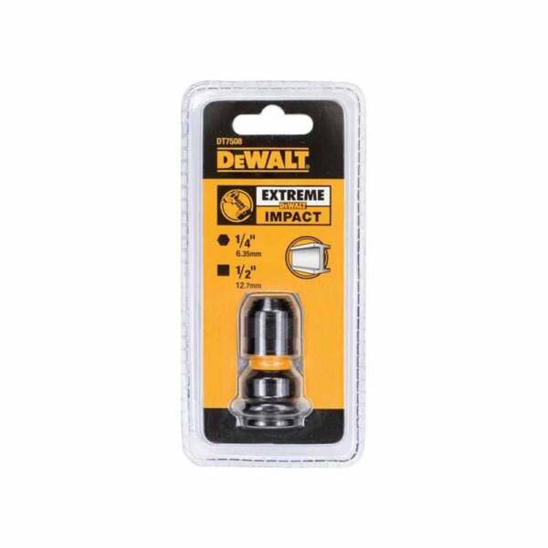 Адаптор DeWALT DT7508 за вложка квадрат - квадрат, 1/2" х 1/4", 52 мм Адаптор DeWALT DT7508 за вложка квадрат - квадрат, 1/2" х 1/4", 52 мм