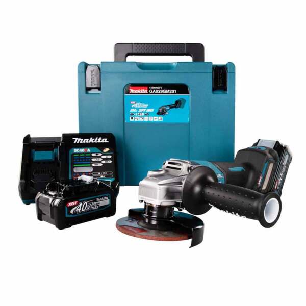 Ъглошлайф Makita GA029GM201 XGT Серия, акумулаторен безчетков, 40V, 4Ah, 125 мм Ъглошлайф Makita GA029GM201 XGT Серия, акумулаторен безчетков, 40V, 4Ah, 125 мм