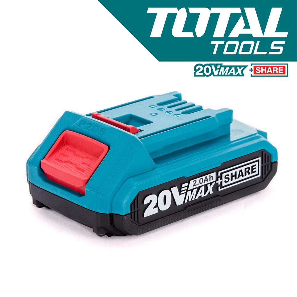 Акумулаторна батерия TOTAL TFBLI2001 Industrial, Li-Ion, 20 V, 2 Ah