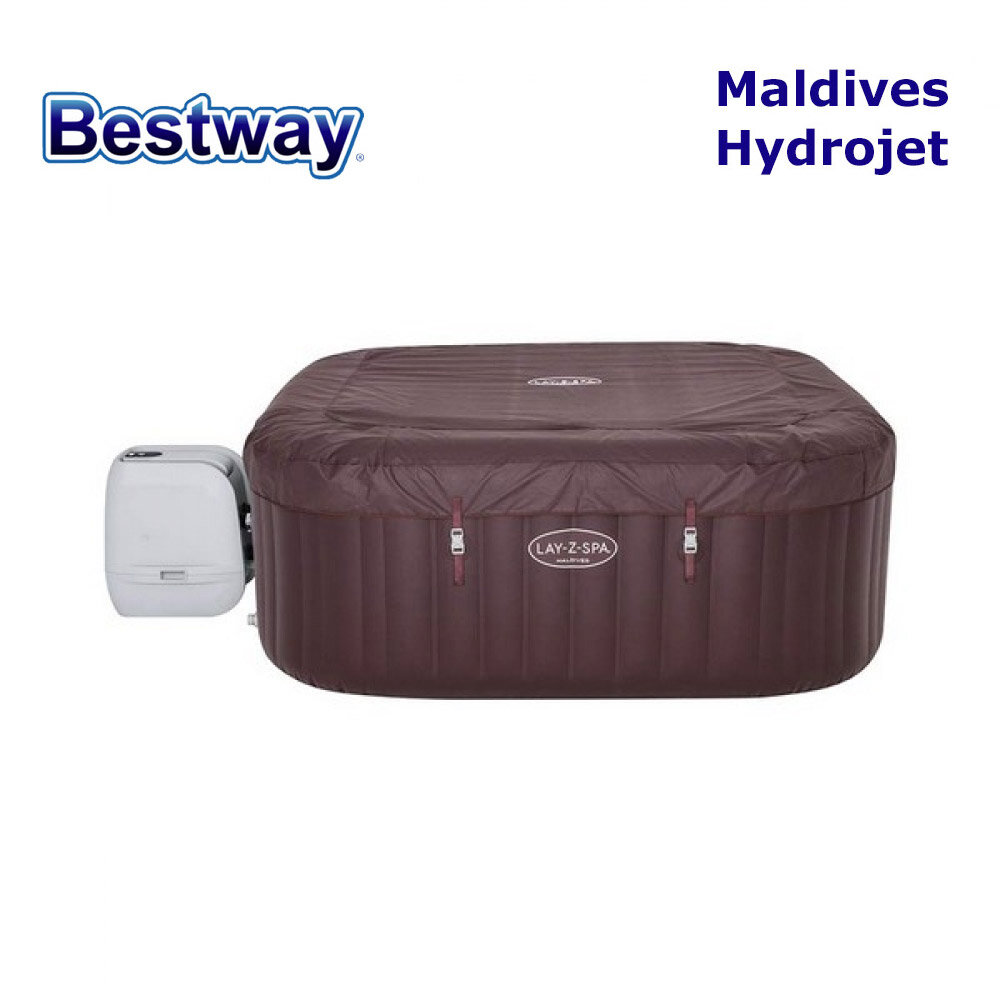 Джакузи надуваемо 201х201х80см, Bestway 60033 Maldives Hydrojet с вградена филтърна система и нагревател