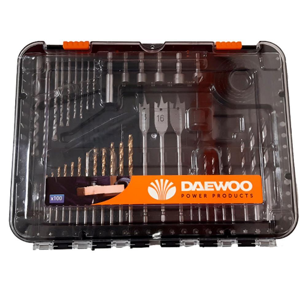 Комплект свредла и накрайници 100 части в куфар DAEWOO DWKIT100