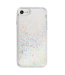 Луксозен кейс с плаващи брилянти за iPhone X(10) / XS
