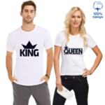 Комплект тениски за влюбени "King/Qeen" - 1