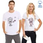 Комплект тениски - Влюбени роботи