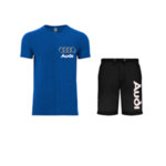 Nyári sport együttes pólóval és rövidnadrággal Audi