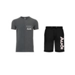 Nyári sport együttes pólóval és rövidnadrággal Audi