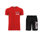 Nyári sport együttes pólóval és rövidnadrággal Audi