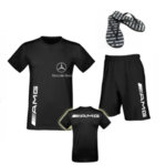 Nyári csapat Audi - pamut póló és rövid sport nadrág és flip-flopok-Copy