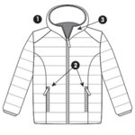 Bélelt Dzseki víz és szélállósággal Mercedes-Benz AMG-Copy