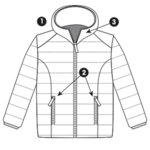 Bélelt Dzseki víz és szélállósággal Mercedes-Benz AMG-Copy