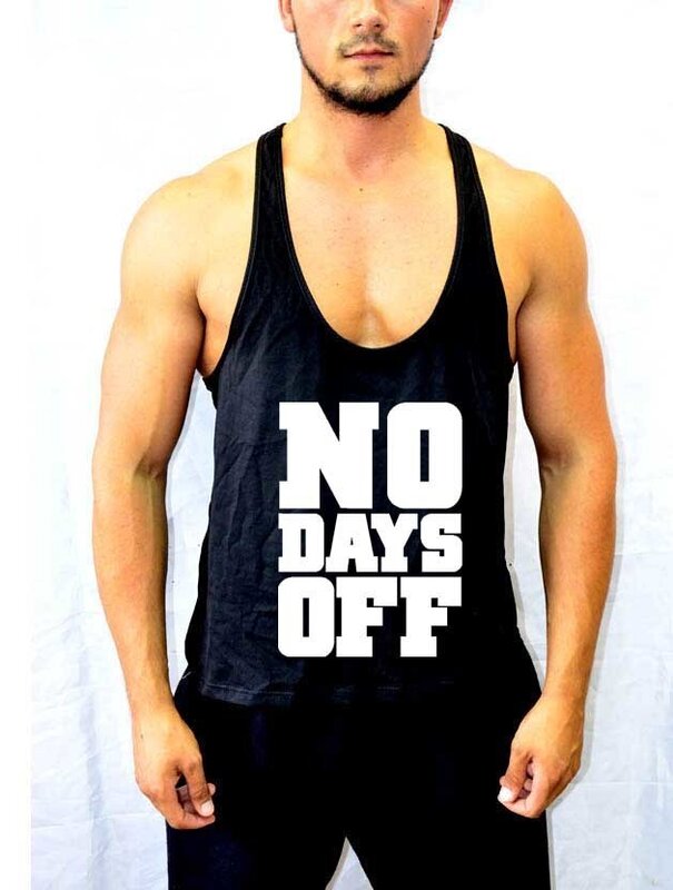 Sport póló a fitneszhez "NO DAYS OFF"