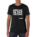 PREMIUM Fitnesz poló "SWEAT IS FAT CRYING"