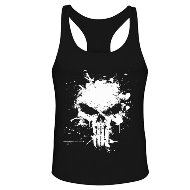 Sport póló a fitneszhez "PUNISHER"