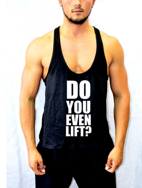 Sport trikó fitneszhez "DO YOU EVEN LIFT"