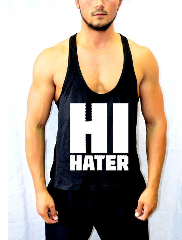 Sport póló a fitneszhez "HI HATER"