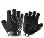 ROCKBROS GLOVES - SHORT FINGER BLACK&GRAY COLOUR