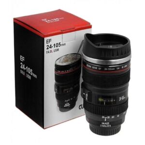Термо чаша фотообектив Canon EF 24-105mm, 310ml, Черен