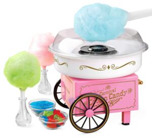 Домашна машина за захарен памук ретро дизайн в розово