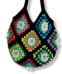 Плетена чанта на цветя