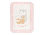 Супер меко бебешко одеяло Funny Friends 80/110 см розово-Copy-Copy-Copy