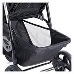 Детска количка DAISY BASIC с покривало Black&Silver BLUE
