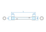 10 x 11 mm ключ глух - 19A01011 KING TONY