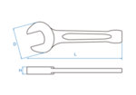 41mm ключ гаечен ударен - 10A0-41 KING TONY