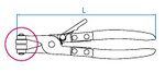 Клещи за скоби за водни съединения - 9AA11 KING TONY