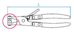 Клещи за скоби за маншон - 9AA16 KING TONY