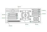 Комплект скоби за лагери - 9BA21 KING TONY