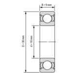 6200-2Z FAG лагер 10x30x9