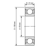 6211-2Z SKF лагер 55x100x21