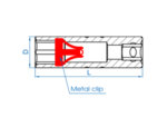 14mm вложка за свещи шестостен със зегерка 3/8"- 367514 KING TONY