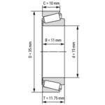 30202 NACHI лагер 15x35x11.75